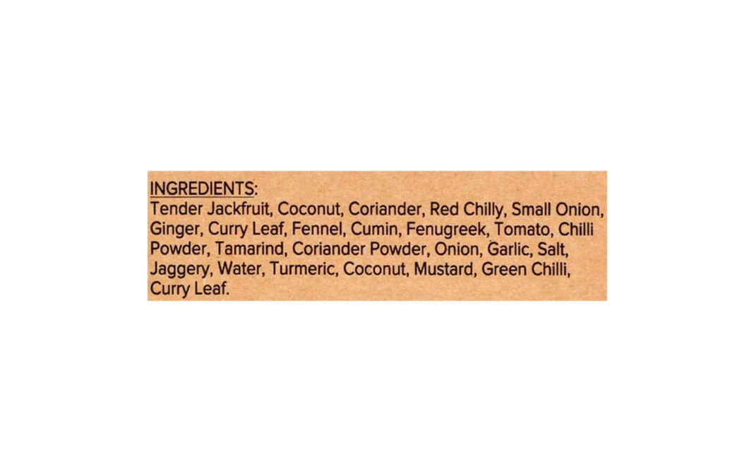 Urban Platter Vegan Jack Fruit Meat Malabar Curry   Box  300 grams